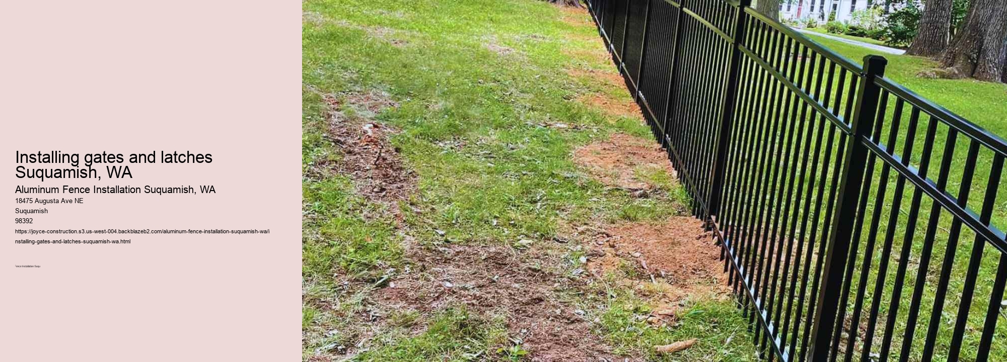 Installing gates and latches Suquamish, WA